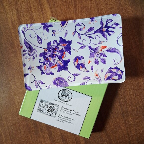 Michel Designs Works Paisley Soap & Trinket dish. - Picture 2 of 6